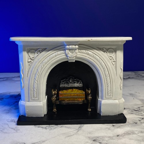Dolls house fireplace carved - dolls,