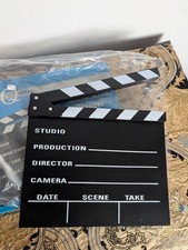 Clapperboard Movie Wood Chalk