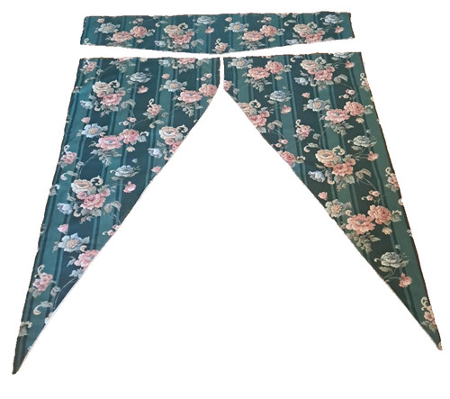 Victorian rose swag curtain - victorian,