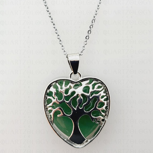 Quartz crystal necklace tree - quartz,