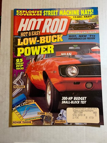 Hot rod magazine october 1990 - rod,