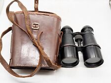 VINTAGE WAR OFFICE MODEL OF LUMIERE PARIS BINOCULARS IN LEATHER CASE