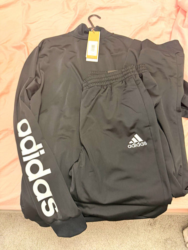 Adidas men black tracksuit - men’s,