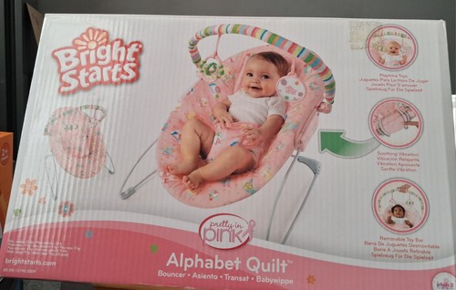 Bright starts bouncer - bright, pink