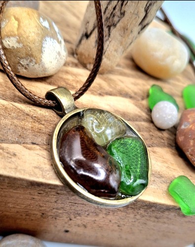 Irish sea glass - sea, necklace