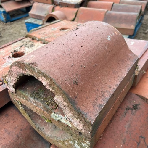 Reclaimed terracotta red wall - reclaimed,