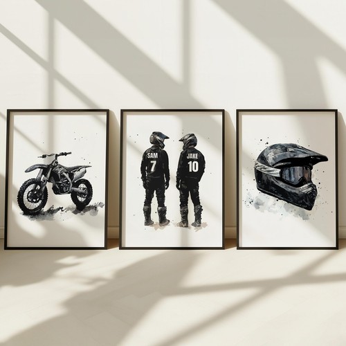 Custom motocross wall - custom, art