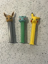 Pokemon Pez Dispensers - Evee Bulbasaur Pikachu