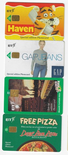 Chip phonecards set of 4 - -,