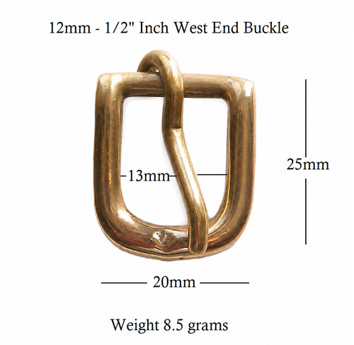 West end buckle - end, solid
