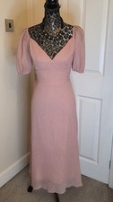 Quiz Pink Chiffon Midi Party