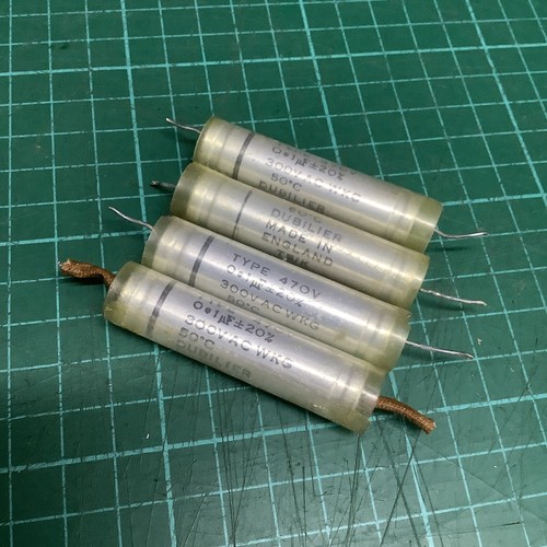 Dubilier 1uf 300v vintage - 0.1uf,