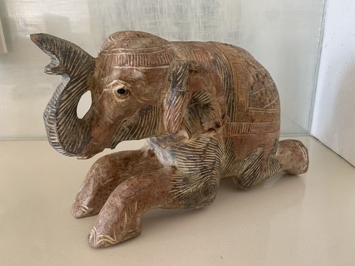Vintage elephant statue hand - statue,