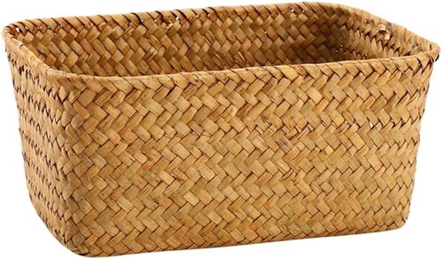 Seagrass wicker storage basket - wicker,