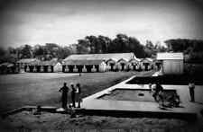 A4 Photo Iow Yarmouth Savoy Holiday Camp Paddling Pool Sand Pit & Chalets