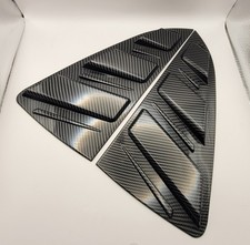 Carbon FiberRear Window Louver Cover  For VW Polo MK6 5 door 2017-2023 