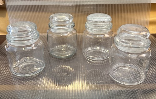 Candle clear glass storage - x,