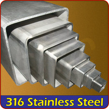 Marine Stainless Steel 316 Box Section Square Tube 10mm – 50mm grade galvanis...