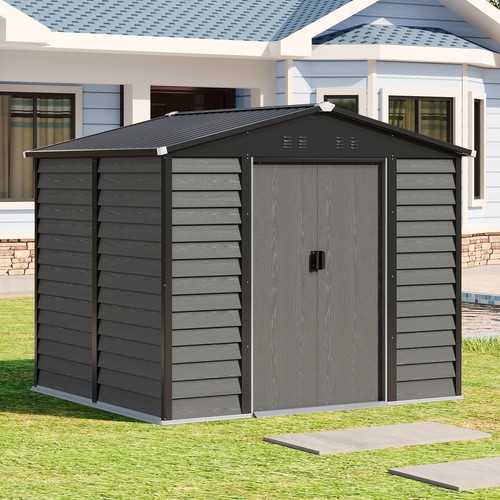 Garden shed 7ft metal apex - shed,