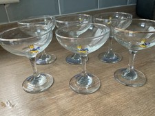 Set of 6 Vintage Babycham glasses 1960's