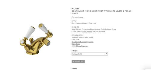 Lefroy brooks basin - lefroy, bidet