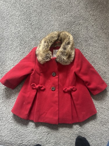 Red baby coat months - coat, 3-6
