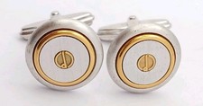 Dunhill Cufflinks Round Silver