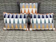 Set 3 Harlequin Azul Cushion
