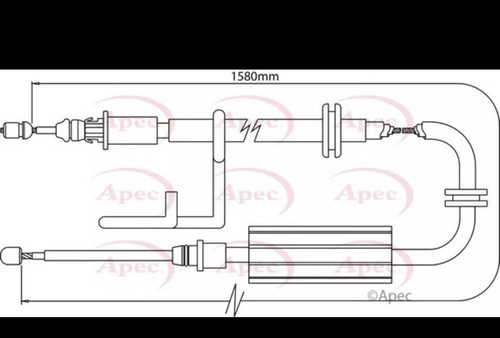 Handbrake cable rear left - cable,