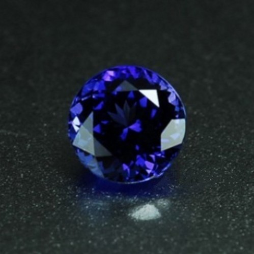 Natural tanzanite gemstone 9mm - gemstone,