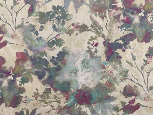 Aurora cotton fabric aqua - fabric,