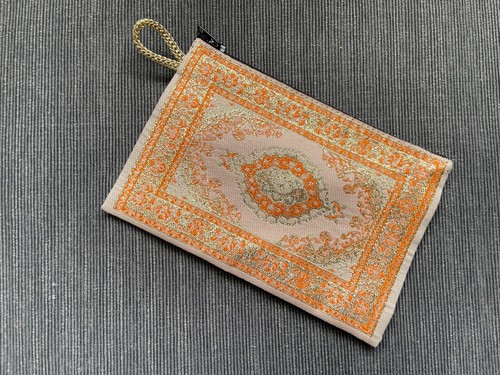 Orange colour kilim - orange,