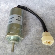 12V Fuel Shutoff Solenoid MV1-81 for Isuzu Engine 4LE2 Hitachi Mini Excavator