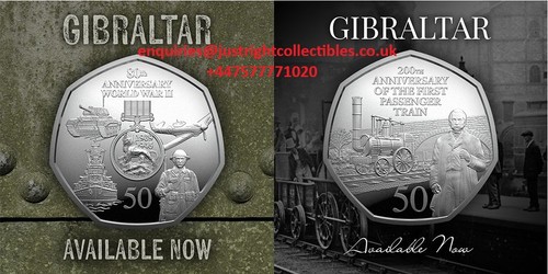 2025 gibraltar 50p - 50p, set