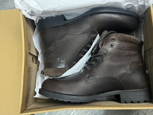 Dark brown mens leather - dark,