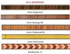 6mm wide wood Inlay Banding