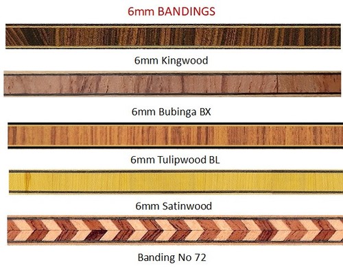 6mm wide wood - , banding