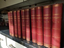 Set Of 10 Chambers "A Dictionary Of Universal Knowledge 1904"