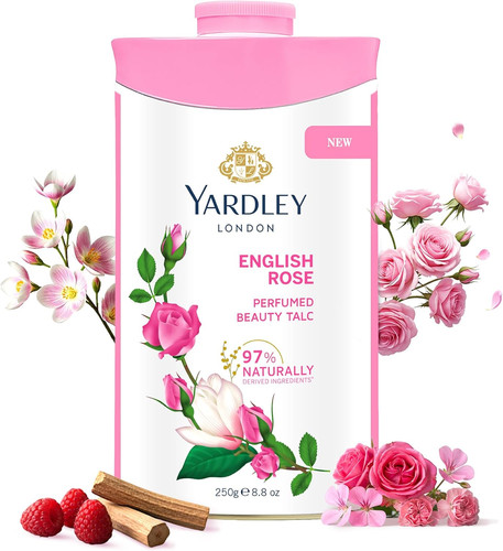 English rose perfumed talc - english,