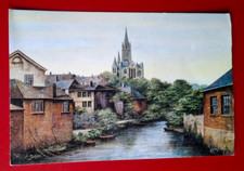 Unposted Colour Postcard - Truro from an original painting by Kevin Platt   #F
