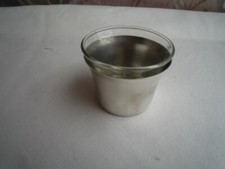 SILVER  AND GLASS  TEA LIGHT