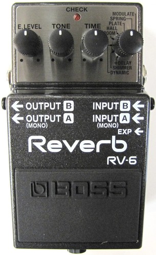 Used boss digital reverb - used, rv-6
