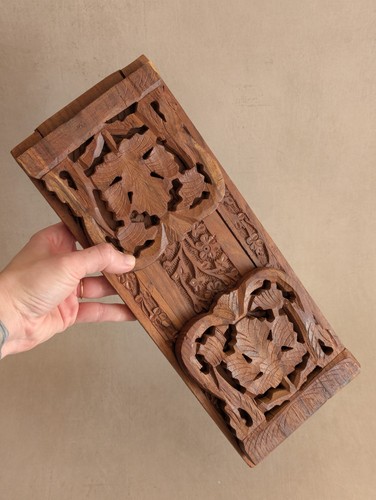 Vintage hand carved floral - vintage,