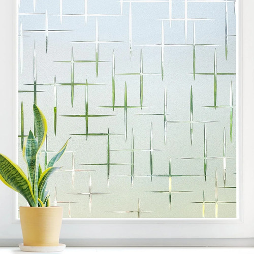 Rainbow frosted window film - frosted,