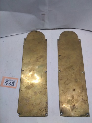 Antique brass finger plate 2 - brass,