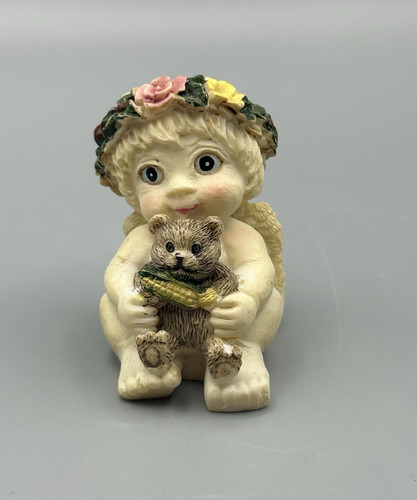 Vintage cherub angel - cherub, holding