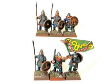 A7  WARGAMES FOUNDRY - VIKINGS 6 X PAINTED METAL MODELS