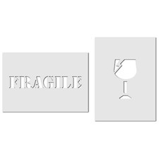 Fragile Parcel Stencil Set - 2