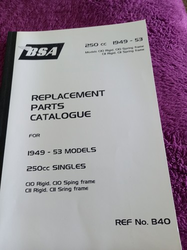Bsa c10 c11 250cc singles - c10,