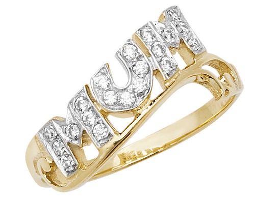 Mum ring 9ct - ring,